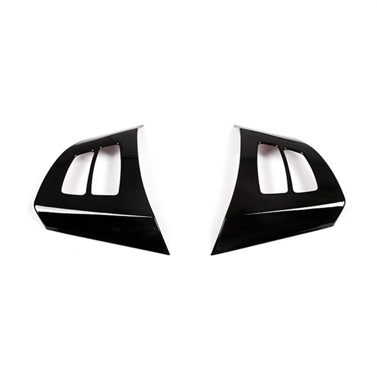 ZHINUAN Auto Textur Innen Lenkrad Panel Schalter Taste Rahmen Abdeckung Trim Fit for BMW X5 E70 2008-2013 Lenkrad-Bedienblende(Bright black) von ZHINUAN