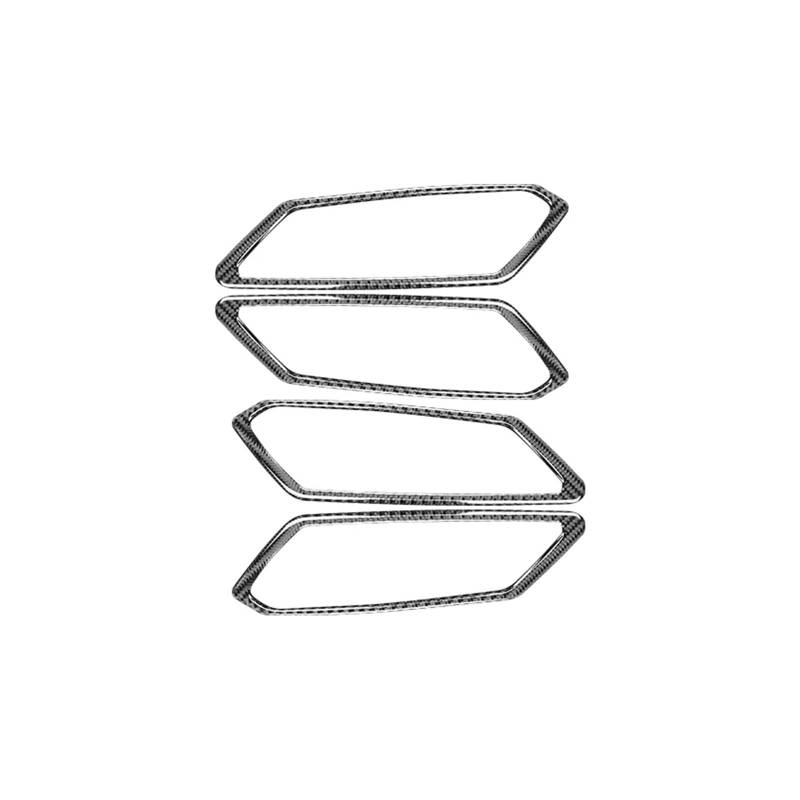 ZHINUAN Innentürgriff-Zieraufkleber, passend for BMW, 3er G20 G28 2019–2020, Zubehör, Kohlefaser, Auto-Innenraum-Abdeckungsrahmen-Dekor Autotür-Fensterschalter-Rahmenabdeckung(Black) von ZHINUAN