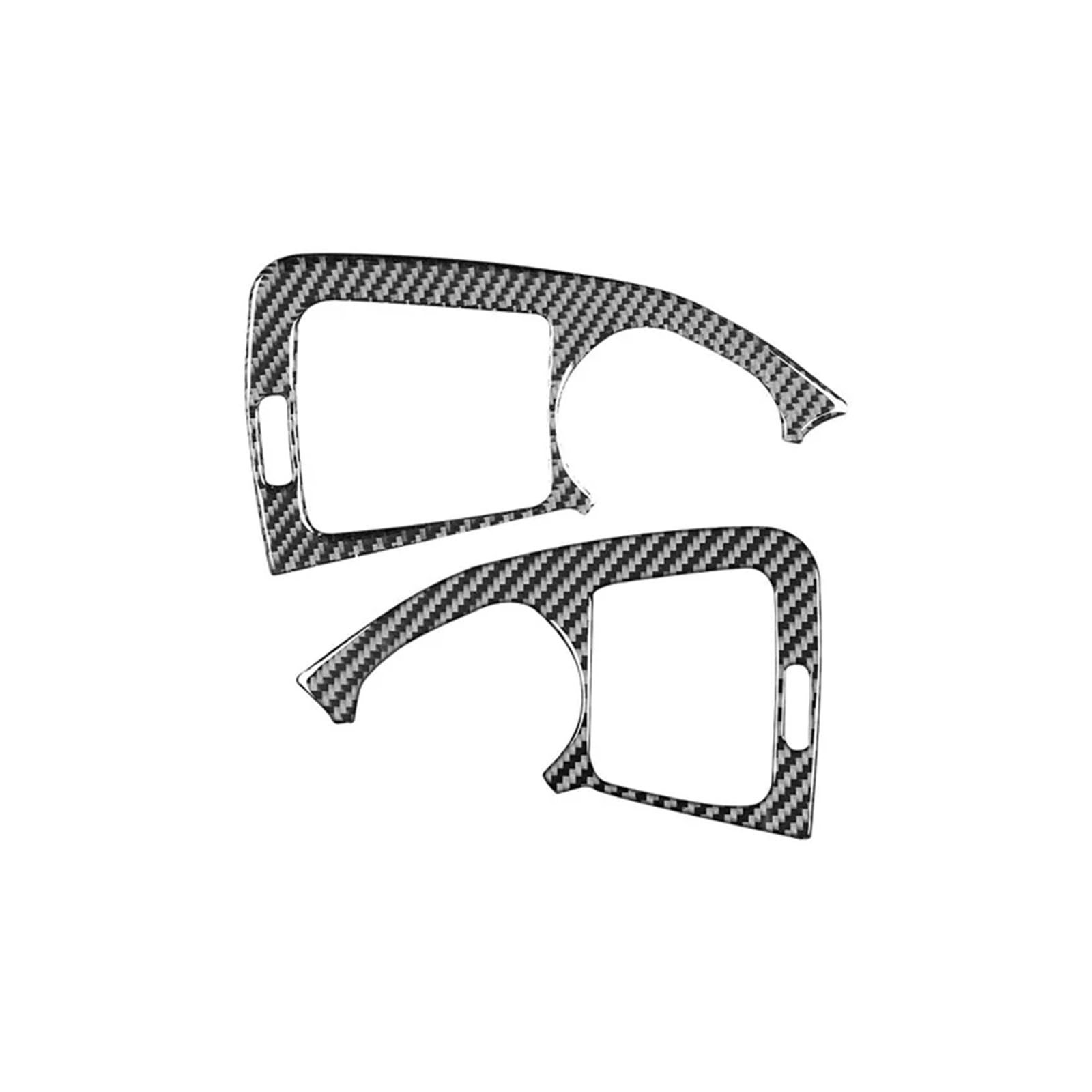 ZHINUAN Luftauslassrahmen-Dekorationsaufkleber, passend for C-Klasse W203 2005–2007, Auto-Armaturenbrett vorne links rechts Aufkleber für die Tachoverkleidung von Fahrzeugen von ZHINUAN