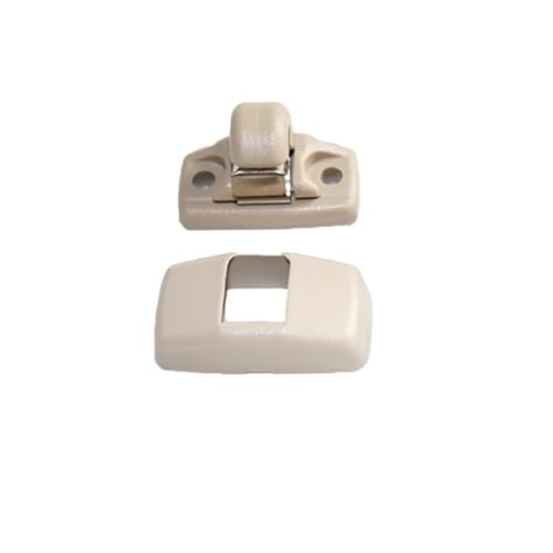 ZHINUAN Sonnenblenden-Haken-Clip-Halterung, passend for VW, passend for Golf, 4 GTI Jetta A4 Passat B5 B6 Polo 9N Vento Gol T4 T5 Beetle Skoda Octavia 2 A5 Zubehörclip für Sonnenblende(Beige 1 Set) von ZHINUAN