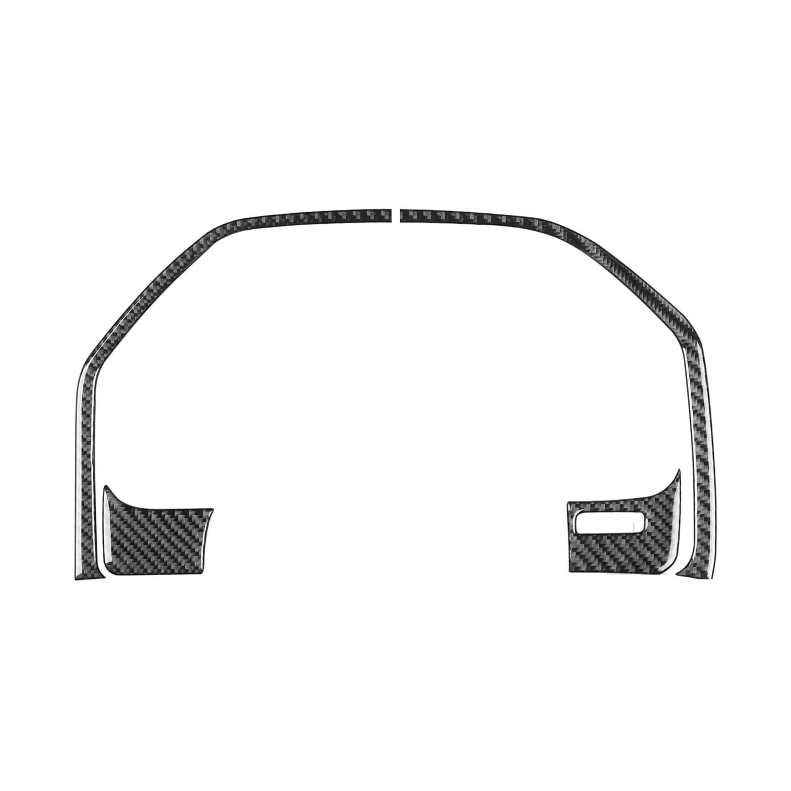 ZHINUAN Tachometer-Instrumententafel-Zieraufkleber, passend for Ridgeline, 2017–2020, Kohlefaser-Abdeckung, Auto-Innendekorationszubehör Aufkleber für die Tachoverkleidung von Fahrzeugen(Black) von ZHINUAN