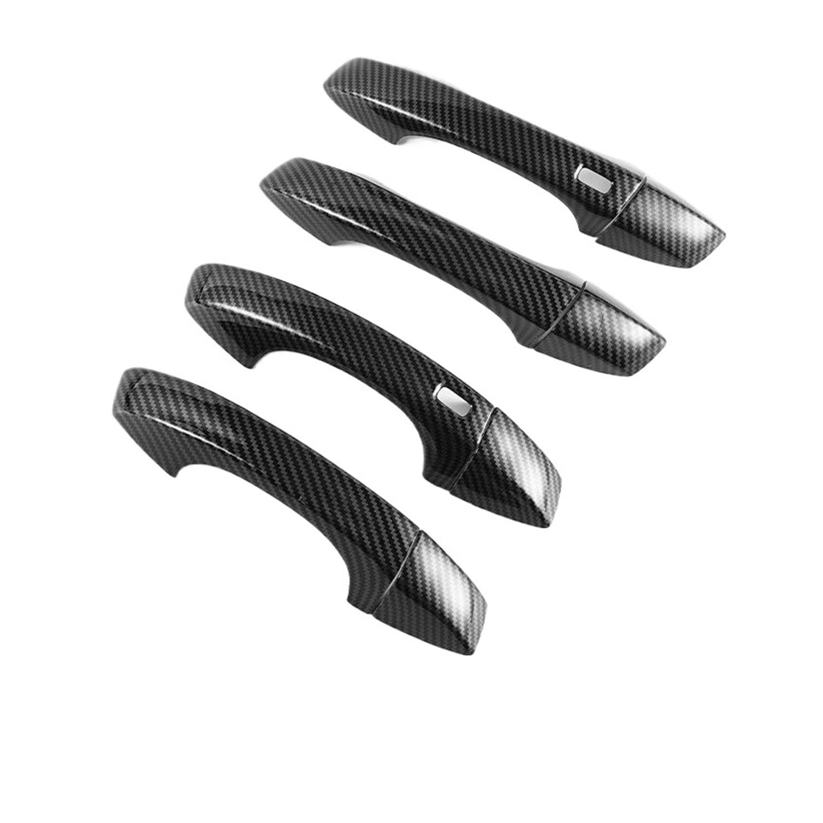 ZHINUAN Zieraufkleber for die Autotürgriffabdeckung, passend for Volkswagen, passend for VW, passend for Passat B8, 2017–2021, Carbonfaser-Chrom-Styling-Zubehör Außentürgriffabdeckung(Carbon 2 buttons von ZHINUAN