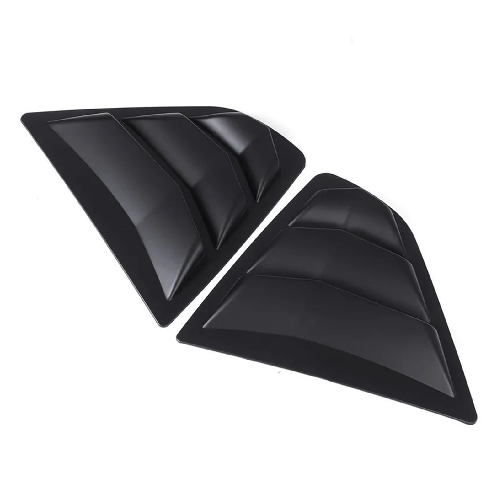 ZHINUAN Zieraufkleber for die Heckklappenfensterabdeckung des Autos, passend for Toyota Camry Limousine, 2018-2023, Seitenlüftungsschaufel aus ABS-Kohlefaser Autofenster-Lamellendekoration(Matte Black von ZHINUAN