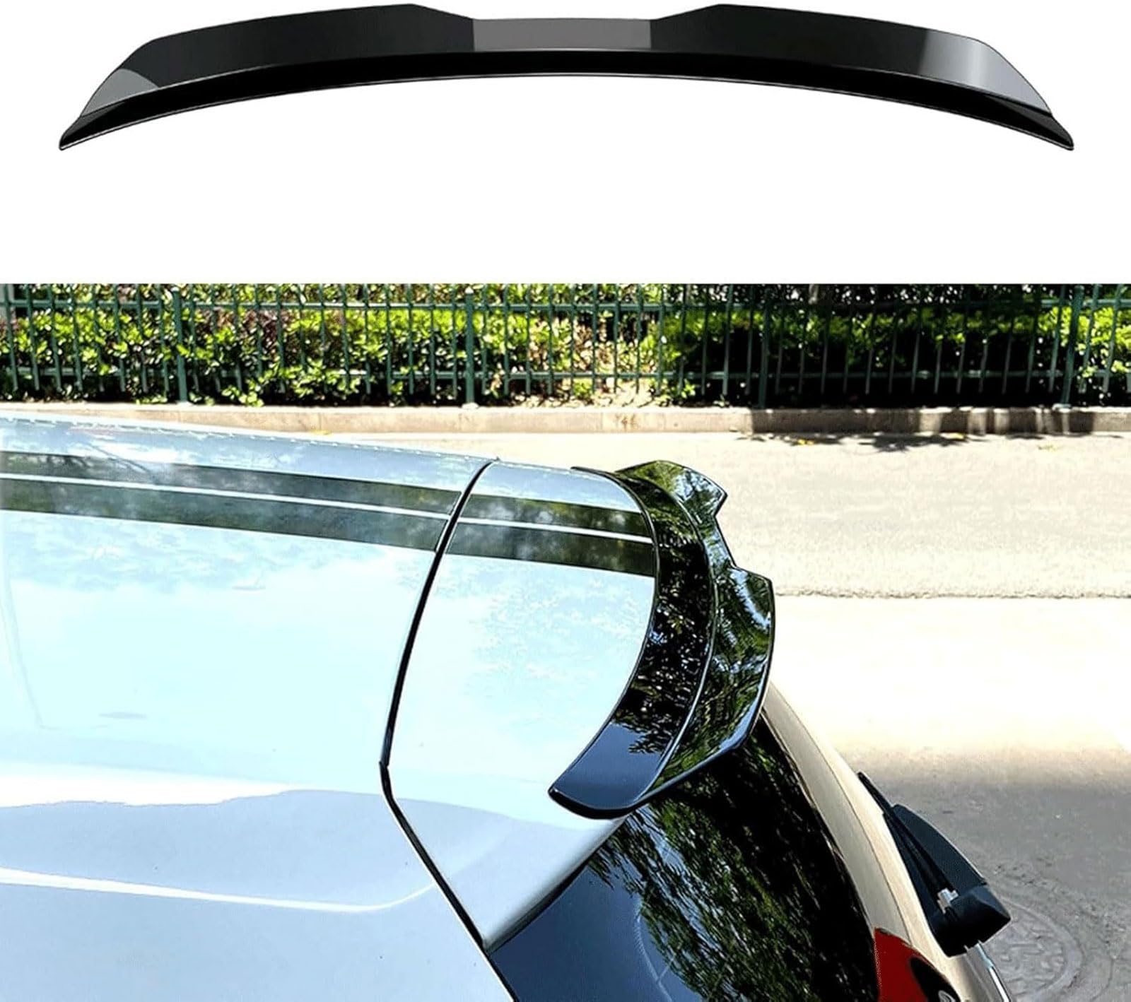 Auto Heckspoiler für Buick Velite 7 2020 2021 2022 2023 2024, Kofferraumspoiler Flügel Lippe Bodykits Auto Styling Dekoration Zubehör Spoilerlippe,Gloss Black von ZHJYFC66