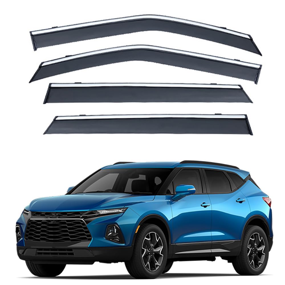 4 Stück Auto Fenster Visier Regenschutz Windabweiser für Chevrolet Blazer 2020 2021 2022 2023, Regen Windabweiser Protection Exterieur Zubehör von ZHMWT