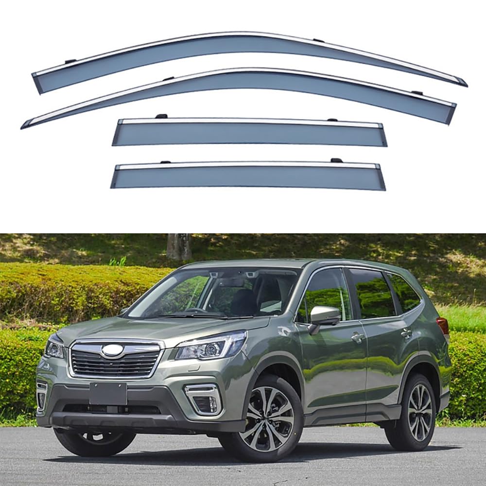 4 Stück Auto Fenster Visier Regenschutz Windabweiser für Subaru Forester 2019 2020 2021 2022, Regen Windabweiser Protection Exterieur Zubehör von ZHMWT