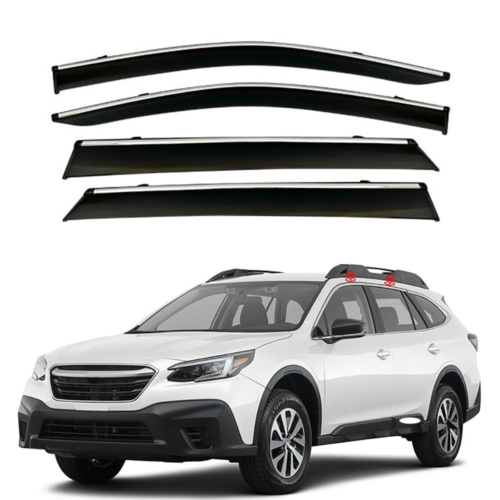 4 Stück Auto Fenster Visier Regenschutz Windabweiser für Subaru Outback 2021 2022 2023 2024, Regen Windabweiser Protection Exterieur Zubehör von ZHMWT