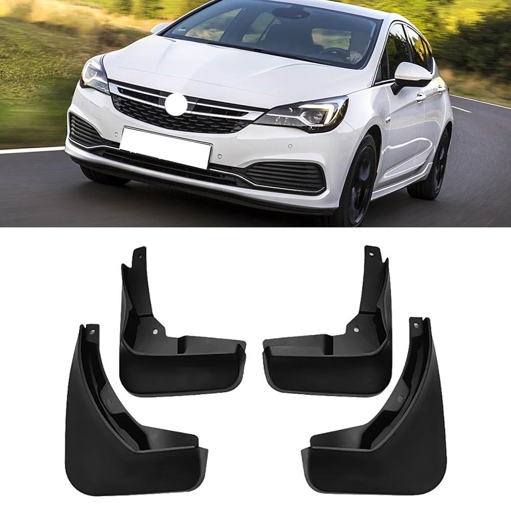 Auto Schmutzfänger für Vauxhall Opel Astra K 2016 2017 2018 2019, 4 Stück Auto Vorn und Hinten Kotflügel Schmutzfänger Exterieur Zubehör,with Side Skirts von ZHMWT