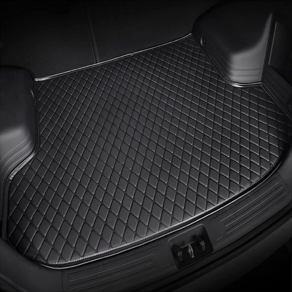 Leder Kofferraummatten für BMW i5 2024 Hintere Kofferraum Cargo Liner Matte Wasserdich Kratzfest rutschfest Interieur Zubehör,Black von ZHMWT