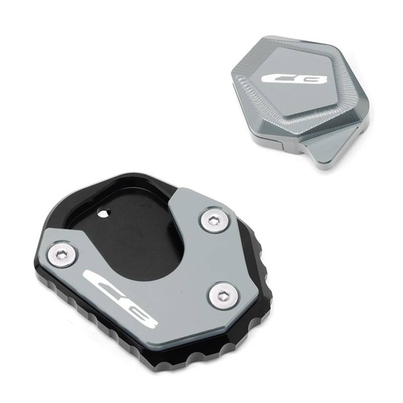 Ständer Teile für Ständer Für ho&nda CB 400 400F 400X 650F 650R Motorrad Zubehör Fuß Seite Stehen Hilfs Pad Ständer Unterstützung Platte Enlarger von ZHNRHJUE