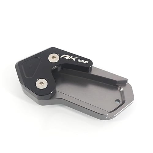 Ständer Teile für Ständer Motorrad CNC Aluminium Ständer Für KYMCO AK550 AK 500 2017 2018 Fuß Seite Stehen Verlängerung Pad Unterstützung Platte Vergrößern Stehen von ZHNRHJUE