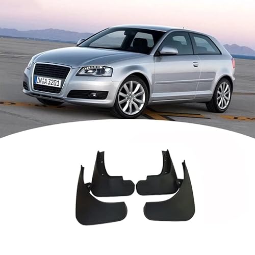 4 Stücke Auto Schmutzfänger Spritzschutz für Audi A3 Hatchback 2004-2013 2021, Auto Spritzschutz Kotflügel Vorne und Hinten, Auto Rad Schutz Schlamm Fender,A/2004-2013 von ZHOUFUDA