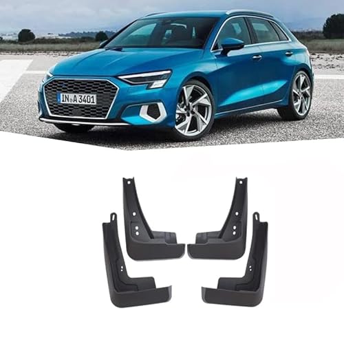 4 Stücke Auto Schmutzfänger Spritzschutz für Audi A3 Hatchback 2004-2013 2021, Auto Spritzschutz Kotflügel Vorne und Hinten, Auto Rad Schutz Schlamm Fender,A/2021 von ZHOUFUDA