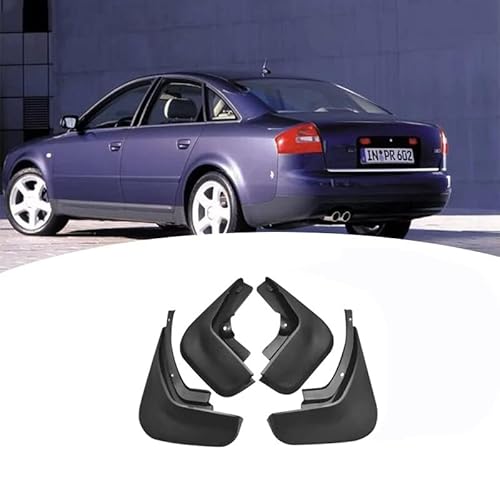 4 Stücke Auto Schmutzfänger Spritzschutz für Audi A6 C6 C7 C7.5 C8 Sedan 2006-2022, Auto Spritzschutz Kotflügel Vorne und Hinten, Auto Rad Schutz Schlamm Fender,A/2006-2011 von ZHOUFUDA