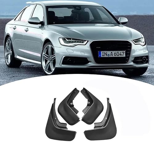 4 Stücke Auto Schmutzfänger Spritzschutz für Audi A6 C6 C7 C7.5 C8 Sedan 2006-2022, Auto Spritzschutz Kotflügel Vorne und Hinten, Auto Rad Schutz Schlamm Fender,A/2012-2015 von ZHOUFUDA