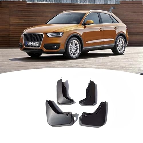 4 Stücke Auto Schmutzfänger Spritzschutz für Audi Q3 2011-2020, Auto Spritzschutz Kotflügel Vorne und Hinten, Auto Rad Schutz Schlamm Fender,A/2011-2015 von ZHOUFUDA