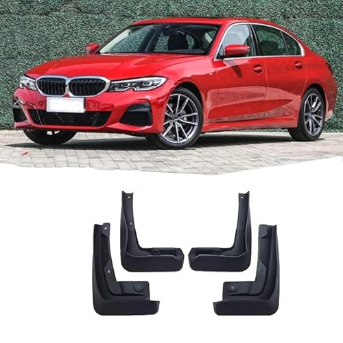 4 Stücke Auto Schmutzfänger Spritzschutz für BMW 3 Series E90 E91 E92 F30 F31 G20 2008-2022, Auto Spritzschutz Kotflügel Vorne und Hinten, Auto Rad Schutz Schlamm Fender,A/2019-2022 von ZHOUFUDA