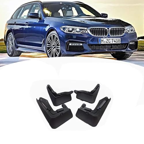 4 Stücke Auto Schmutzfänger Spritzschutz für BMW 5 Series E60 E61 F10 F11 G30 G31 2006-2022, Auto Spritzschutz Kotflügel Vorne und Hinten, Auto Rad Schutz Schlamm Fender,A/2017-2022 von ZHOUFUDA