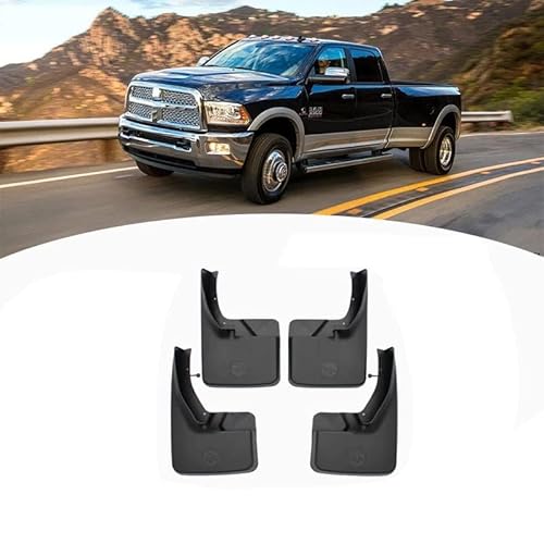 4 Stücke Auto Schmutzfänger Spritzschutz für Dodge RAM Pickup 1500 2500 3500 2009-2023, Auto Spritzschutz Kotflügel Vorne und Hinten, Auto Rad Schutz Schlamm Fender,A/A/2009-2018 von ZHOUFUDA