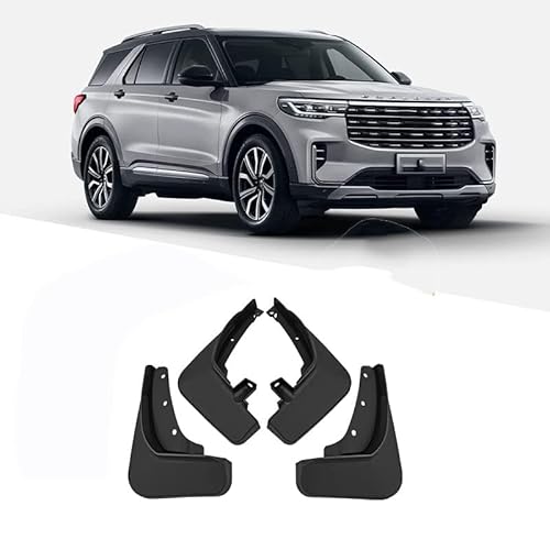 4 Stücke Auto Schmutzfänger Spritzschutz für Ford Explorer 2011-2023, Auto Spritzschutz Kotflügel Vorne und Hinten, Auto Rad Schutz Schlamm Fender,A/2023+ von ZHOUFUDA