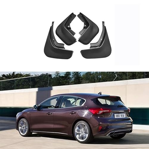 4 Stücke Auto Schmutzfänger Spritzschutz für Ford Focus MK2 MK2.5 MK3 MK4 Hatchback Sedan 2006-2021, Auto Spritzschutz Kotflügel Vorne und Hinten, Auto Rad Schutz Schlamm Fender von ZHOUFUDA