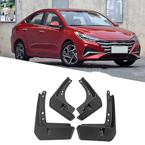 4 Stücke Auto Schmutzfänger Spritzschutz für Hyundai Accent 2006-2020, Auto Spritzschutz Kotflügel Vorne und Hinten, Auto Rad Schutz Schlamm Fender,A/2016-2020 von ZHOUFUDA