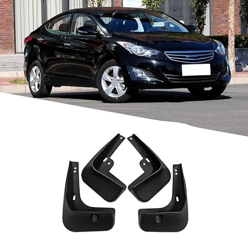 4 Stücke Auto Schmutzfänger Spritzschutz für Hyundai Elantra 2011-2023, Auto Spritzschutz Kotflügel Vorne und Hinten, Auto Rad Schutz Schlamm Fender,A/2011-2015 von ZHOUFUDA