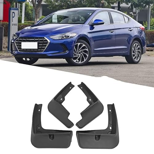 4 Stücke Auto Schmutzfänger Spritzschutz für Hyundai Elantra 2011-2023, Auto Spritzschutz Kotflügel Vorne und Hinten, Auto Rad Schutz Schlamm Fender,A/2016-2020 von ZHOUFUDA