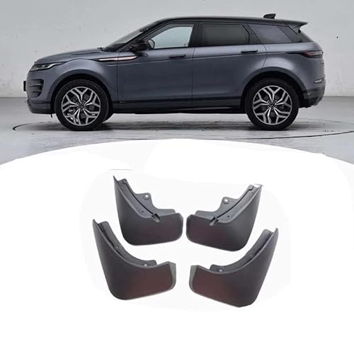 4 Stücke Auto Schmutzfänger Spritzschutz für Land Rover Range Rover Evoque 2012-2022, Auto Spritzschutz Kotflügel Vorne und Hinten, Auto Rad Schutz Schlamm Fender,A/2019-2022 von ZHOUFUDA