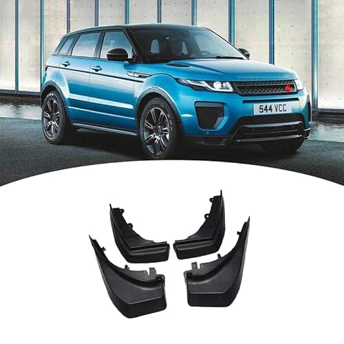 4 Stücke Auto Schmutzfänger Spritzschutz für Land Rover Range Rover Evoque 2012-2022, Auto Spritzschutz Kotflügel Vorne und Hinten, Auto Rad Schutz Schlamm Fender von ZHOUFUDA