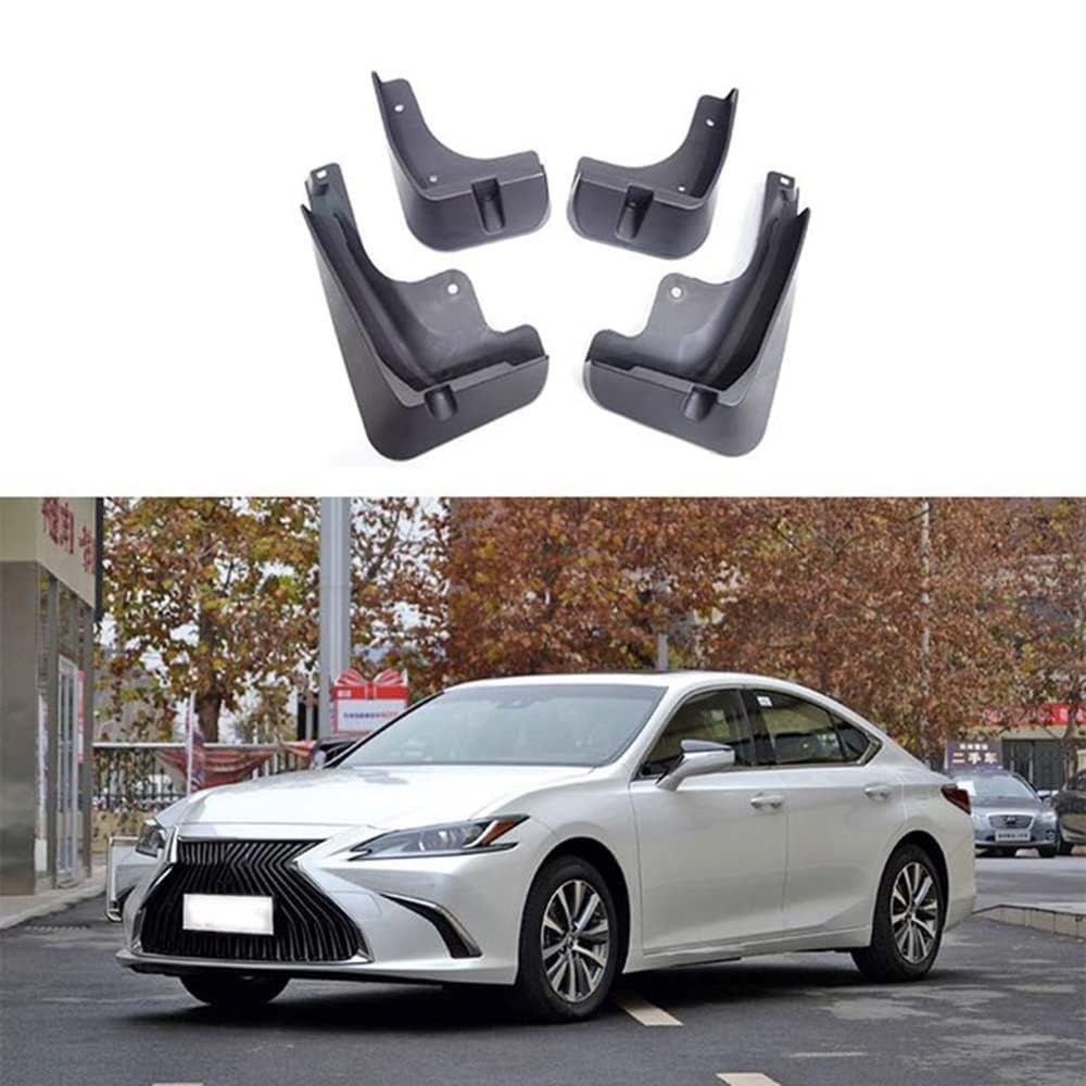 4 Stücke Auto Schmutzfänger Spritzschutz für Lexus ES240 ES350 ES200 ES260 ES300 2005-2023, Auto Spritzschutz Kotflügel Vorne und Hinten, Auto Rad Schutz Schlamm Fender,A/2018-2023 von ZHOUFUDA