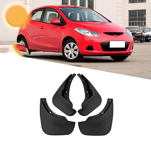 4 Stücke Auto Schmutzfänger Spritzschutz für Mazda 2 Hatchback Sedan 2007-2012, Auto Spritzschutz Kotflügel Vorne und Hinten, Auto Rad Schutz Schlamm Fender,A/Hatchback von ZHOUFUDA