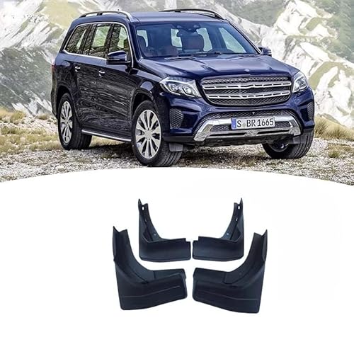 4 Stücke Auto Schmutzfänger Spritzschutz für Mercedes Benz GLS X166 X167 2013-2022, Auto Spritzschutz Kotflügel Vorne und Hinten, Auto Rad Schutz Schlamm Fender,A/A2013-2019 von ZHOUFUDA