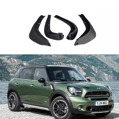 4 Stücke Auto Schmutzfänger Spritzschutz für Mini R55 Countryman R60 F60 2008-2021, Auto Spritzschutz Kotflügel Vorne und Hinten, Auto Rad Schutz Schlamm Fender,A/2008-2016 von ZHOUFUDA