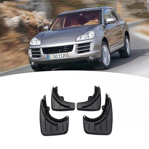 4 Stücke Auto Schmutzfänger Spritzschutz für Pors-Che Cayenne 2007-2020, Auto Spritzschutz Kotflügel Vorne und Hinten, Auto Rad Schutz Schlamm Fender,A/2007-2010 von ZHOUFUDA