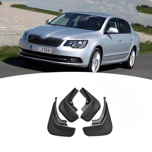 4 Stücke Auto Schmutzfänger Spritzschutz für Skoda Superb MK2 B6 MK3 B8 2009-2020, Auto Spritzschutz Kotflügel Vorne und Hinten, Auto Rad Schutz Schlamm Fender,A/2009-2015 von ZHOUFUDA