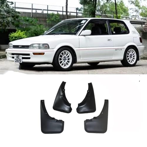 4 Stücke Auto Schmutzfänger Spritzschutz für Toyota Carola AE90 E90 Hatchback/Sedan 1987-1992, Auto Spritzschutz Kotflügel Vorne und Hinten, Auto Rad Schutz Schlamm Fender,A/Hatchback von ZHOUFUDA