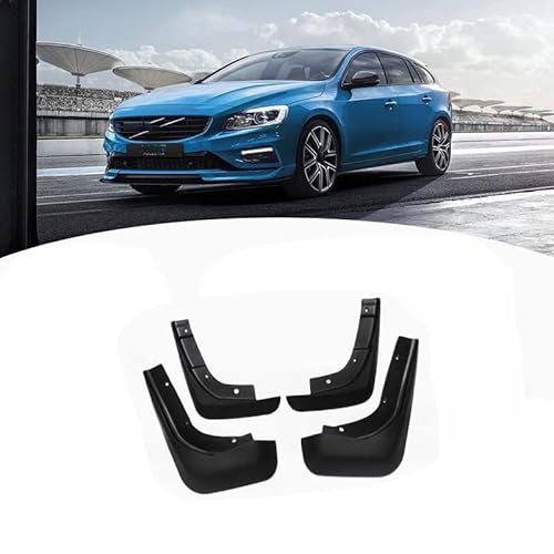 4 Stücke Auto Schmutzfänger Spritzschutz für Volvo V60 2013-2019, Auto Spritzschutz Kotflügel Vorne und Hinten, Auto Rad Schutz Schlamm Fender von ZHOUFUDA