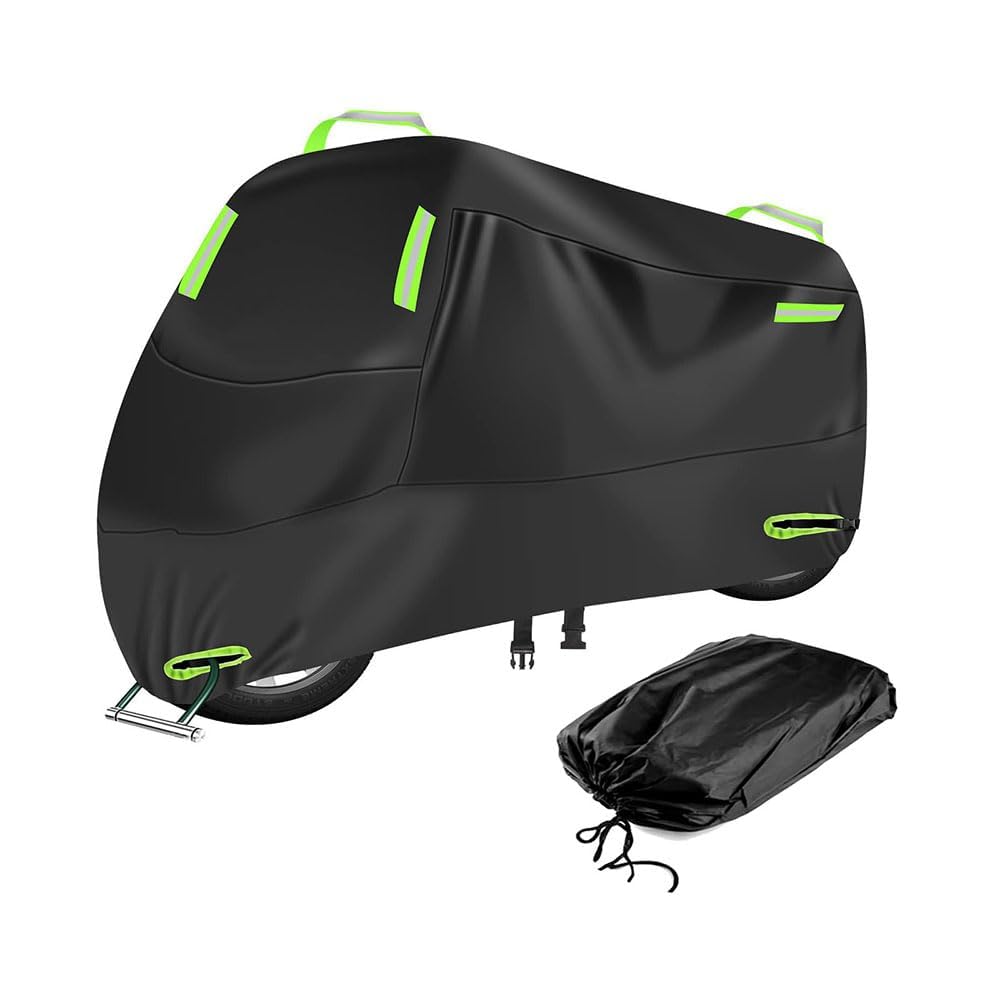 Wasserdicht Motorrad Abdeckplane für Duke 125 200 250 390 690 790 890, Outdoor Motorradabdeckung, Winterfest Staubdicht Motorradplane Abdeckung,B Green von ZHOUFUDA