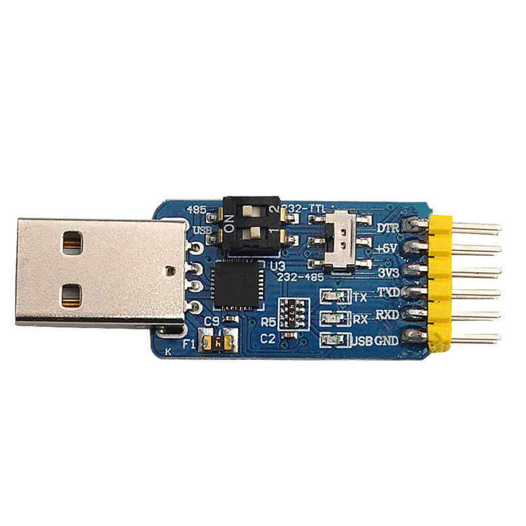 XIANJUN CP2102 USB-UART 6 in 1 Multifunktionaler Serieller Moduladapter CP2102 USB zu TTL 485 232 3.3V/5V kompatibel von ZHOUMO