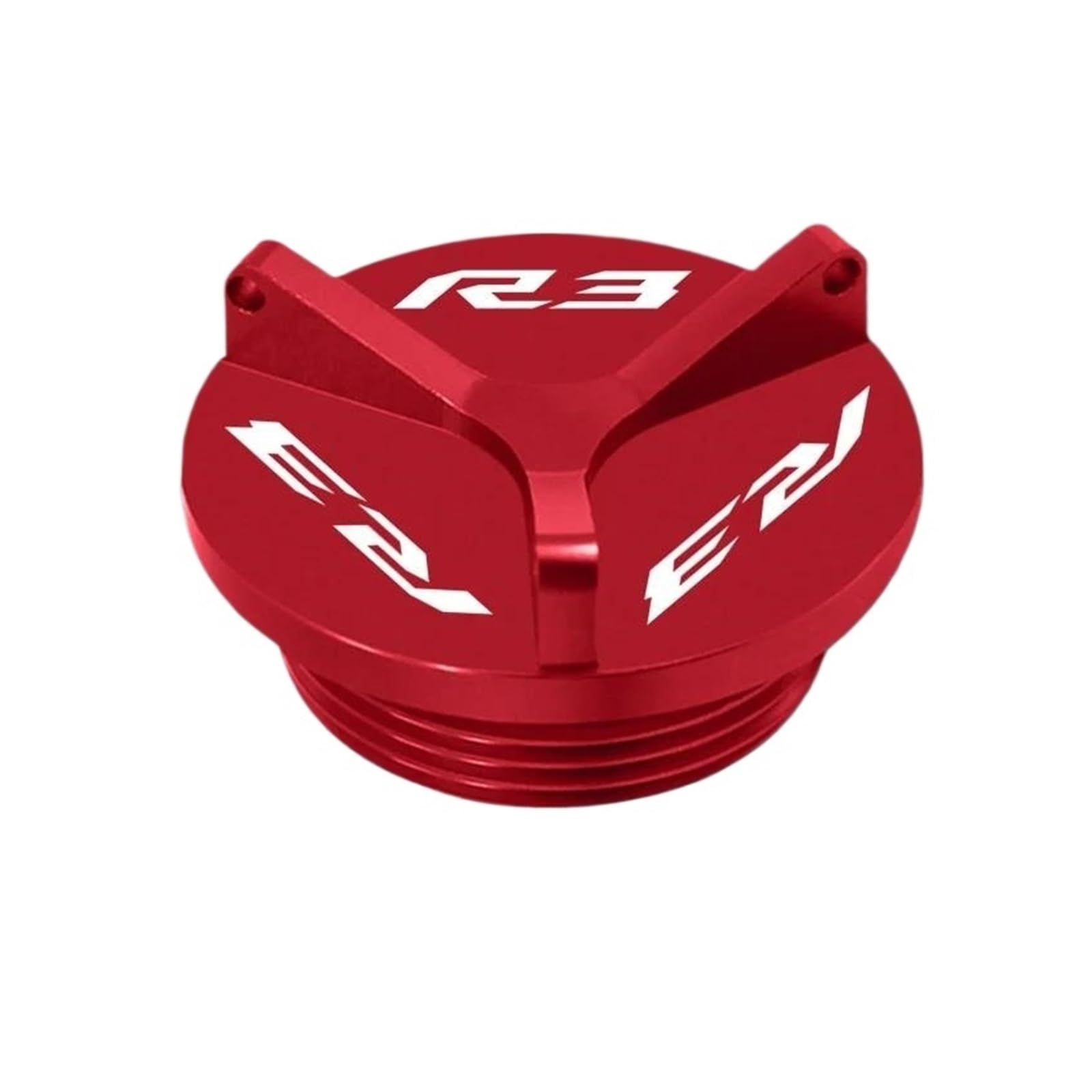 Aluminium Motorsteckerkappe Ölfilter Schutzabdeckung Für YZF-R3 YZF R3 2015-2023 Motorradzubehör(Red) von ZHSBAG