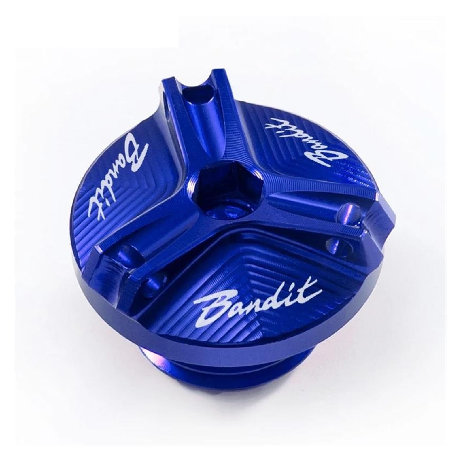 CNC Aluminium Für SUZUKI Bandit 400 600 650 1200 1250 1250S Motorrad Motoröl Kappe Bolzen Tankdeckel Zubehör(Blue) von ZHSBAG