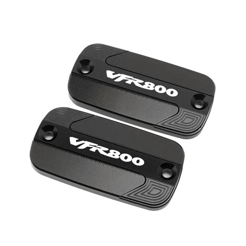 Für Honda VFR 800 800X 800F VFR800 VFR800X VFR800F Motorrad Vorderen Brems Flüssigkeit Reservoir Tank Abdeckung Motoröl Tasse Kappe(1 pair Black) von ZHSBAG