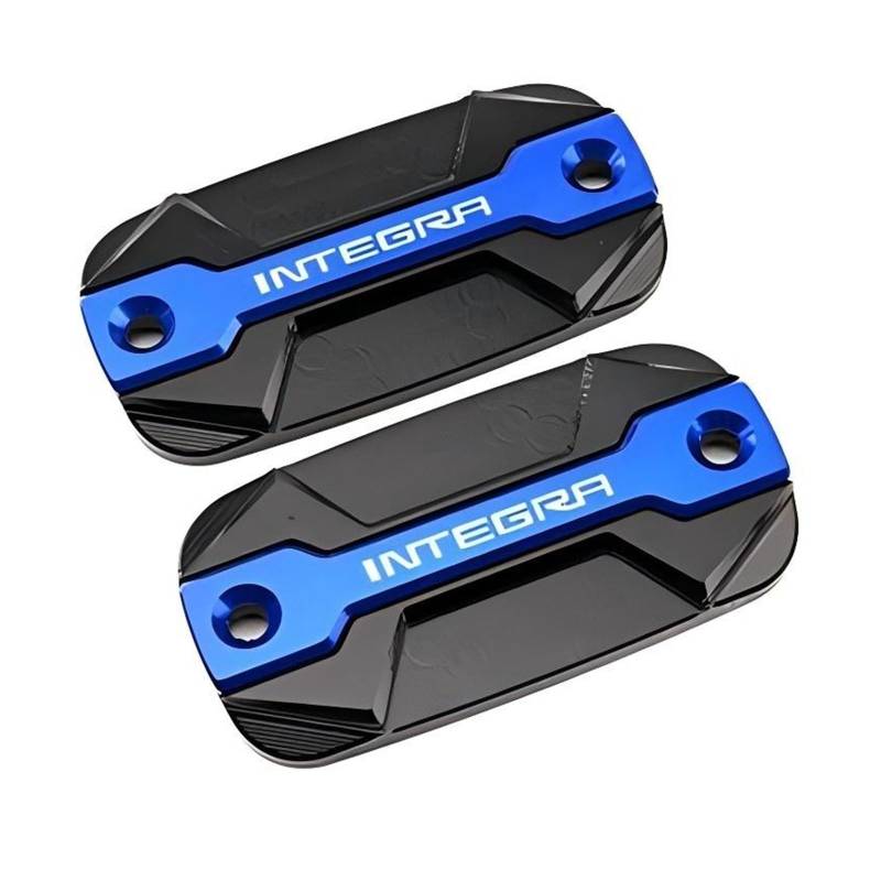 Für Integra 700 750 DCT NC750 INTEGRA Zubehör Motorrad Brems Flüssigkeit Kappe Hauptzylinder Reservoir Abdeckung(2pcs Blue) von ZHSBAG