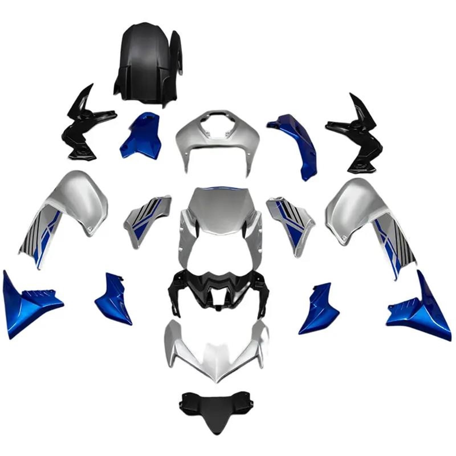 Für KAWASAKI Z900 ZR900 2020-2024 Motorradverkleidungen Spritzgussform Lackiertes ABS Karosserie-Kit Sets Seitenverkleidungen Panels(Blau) von ZHSBAG