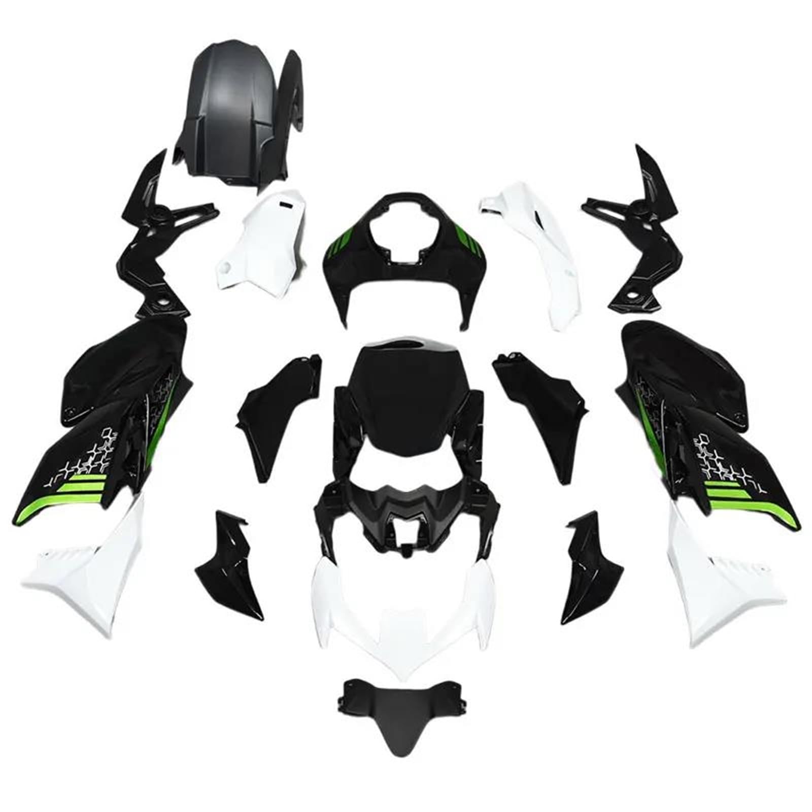 Für KAWASAKI Z900 ZR900 2020-2024 Motorradverkleidungen Spritzgussform Lackiertes ABS Karosserie-Kit Sets Seitenverkleidungen Panels(White) von ZHSBAG