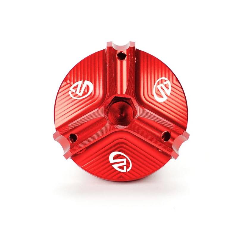 Für Suzuki GSX-R 600 GSXR 750 GSXR 1000 R/X 2003-2023 CNC Motorrad Vorderradbremsflüssigkeitsbehälter Abdeckung Motoröl Einfülldeckel(Oil filler cap-Red) von ZHSBAG