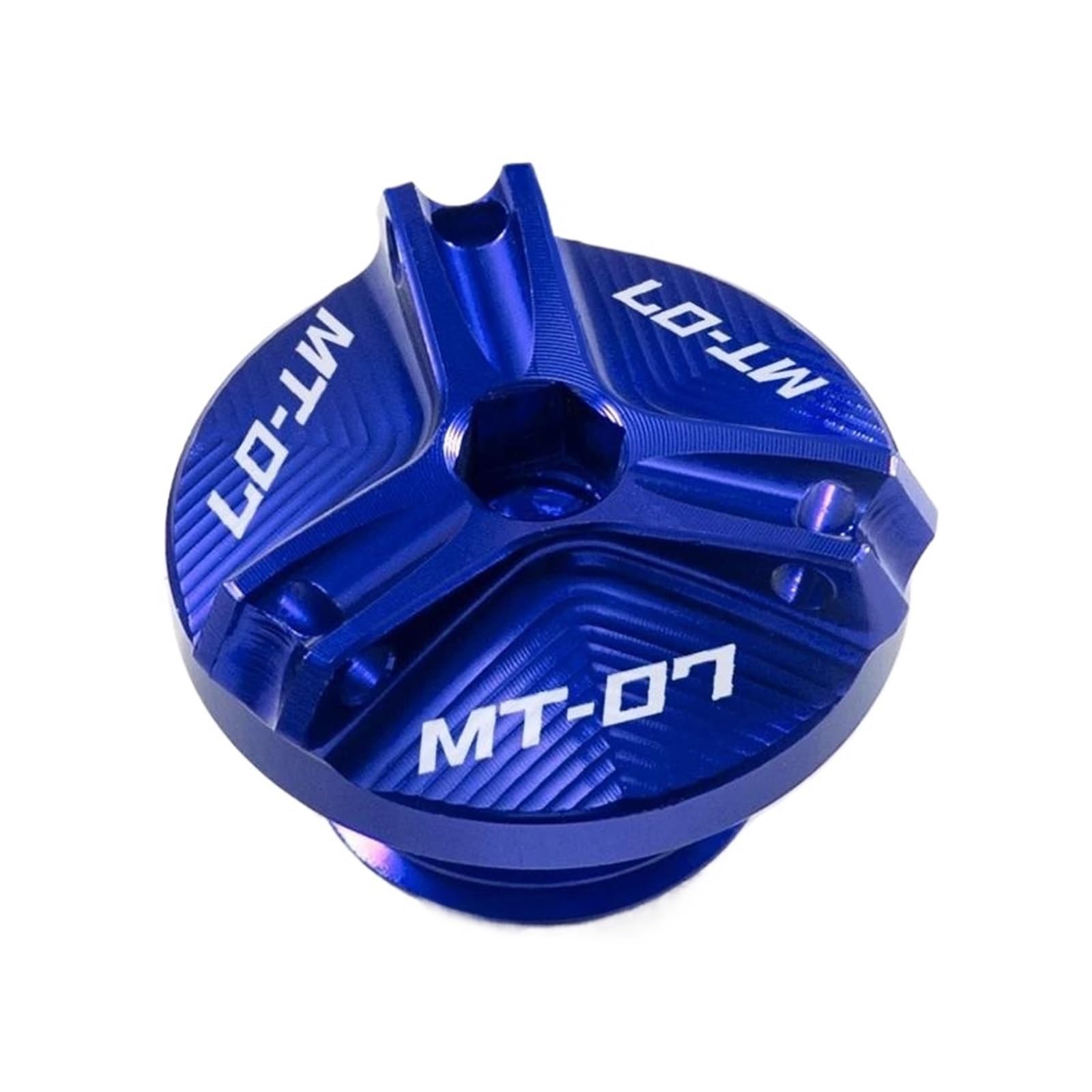Für YAMAHA MT07 MT-07 FZ07 MT 07 2014-2022 Motorölfülldeckel Schutzzubehör(Blue) von ZHSBAG