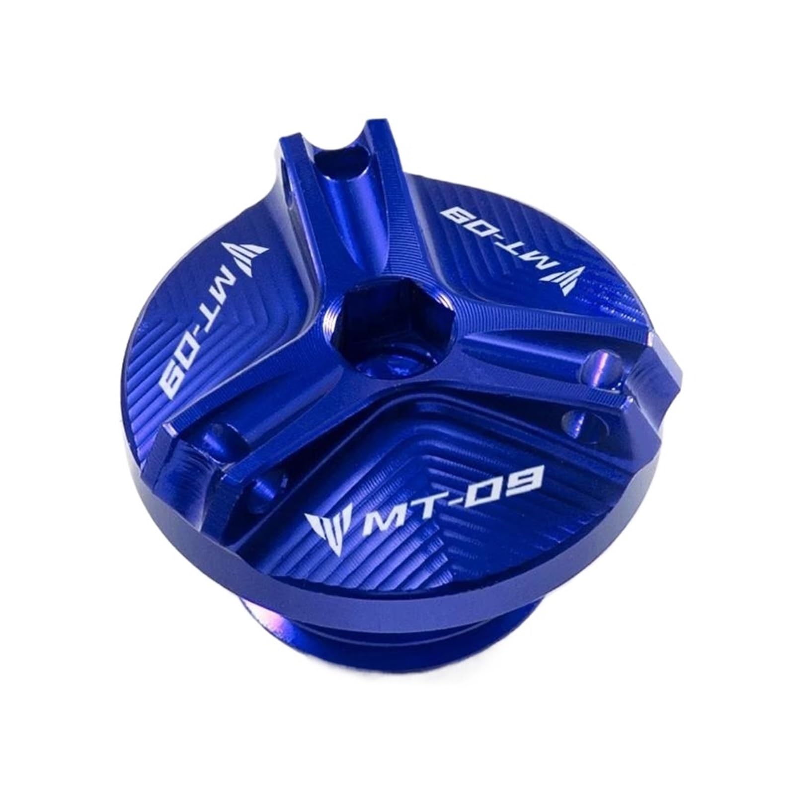 Für Yamaha MT09 Mt 09 MT09 SP 2021-2022 Motorrad Vorne Und Hinten Bremstankdeckel Und Motorölfülldeckel Zubehör(Oil filler cap-Blue) von ZHSBAG