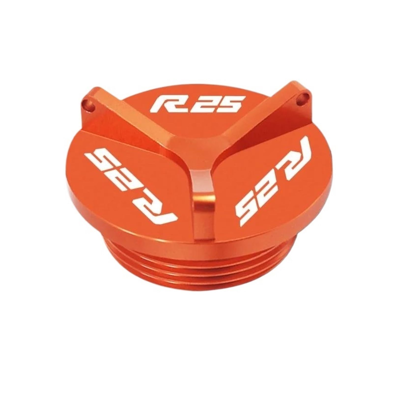 M27 * 3 Für YZF-R25 R25 R25 2015-2023 CNC Motoröl Einfülldeckel Stecker Schutz Abdeckung Motorrad Zubehör(R25 Orange) von ZHSBAG